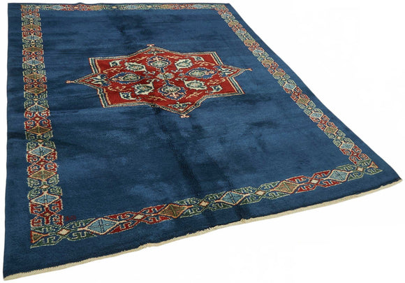 6x8 Hand-Knotted Wool Oushak Rug - 49111