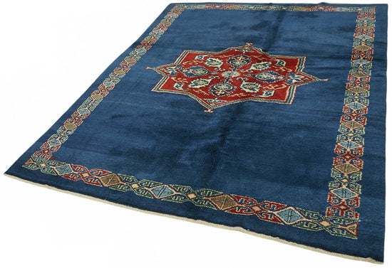 6x8 Hand-Knotted Wool Oushak Rug - 49111