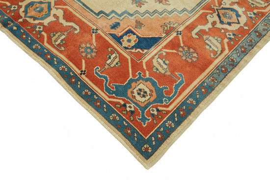 7x10 Hand-Knotted Wool Oushak Rug - 49112