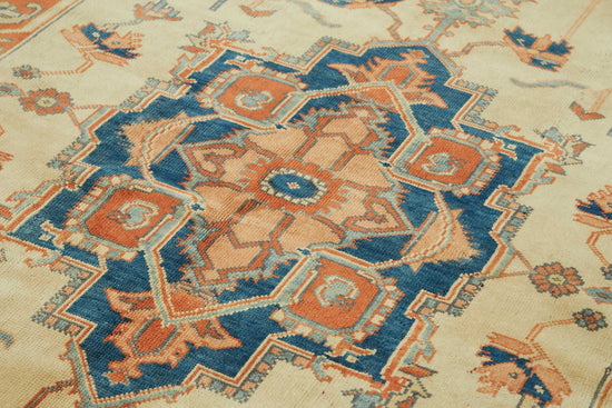 7x10 Hand-Knotted Wool Oushak Rug - 49112