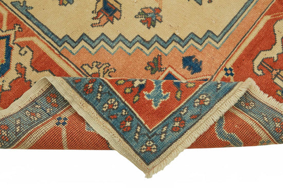 7x10 Hand-Knotted Wool Oushak Rug - 49112