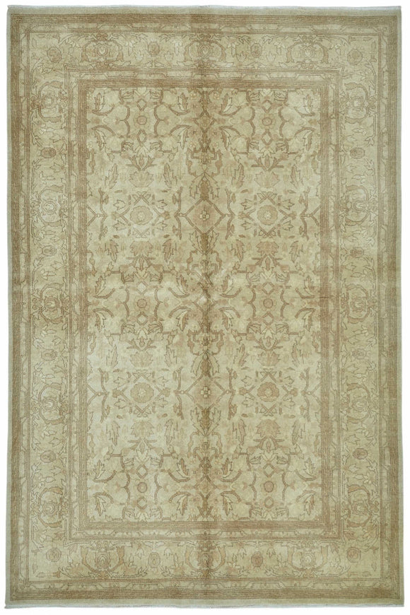 6x9 Hand-Knotted Wool Oushak Rug - 49113