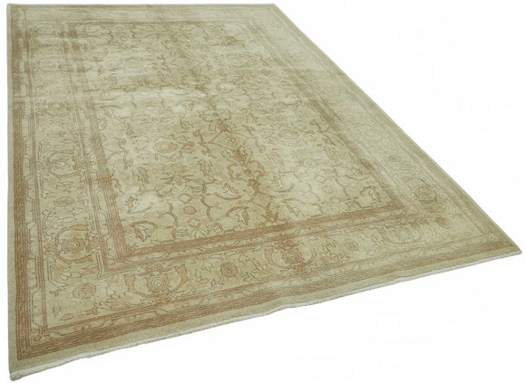 6x9 Hand-Knotted Wool Oushak Rug - 49113