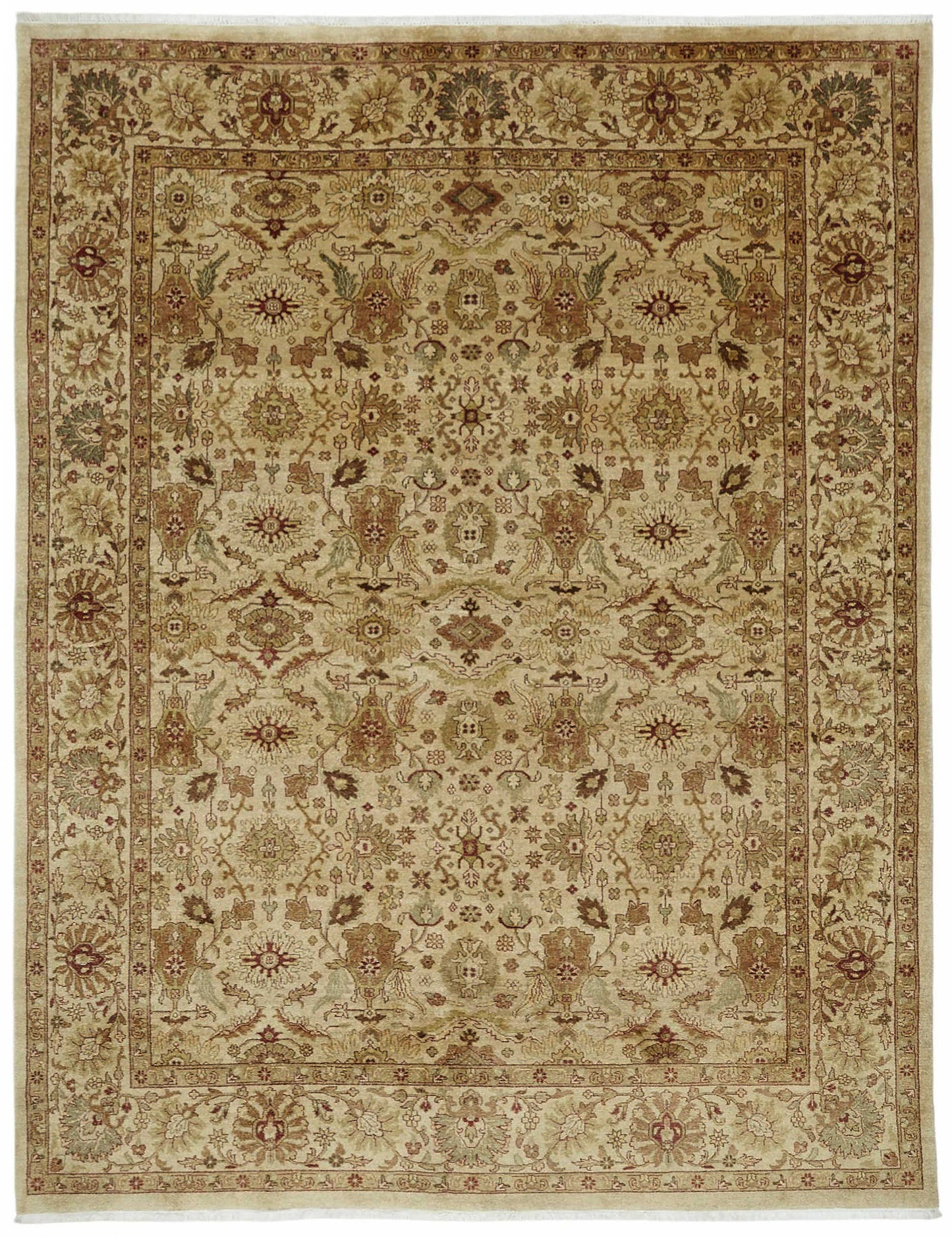 8x10 Hand-Knotted Wool Oushak Rug - 49114