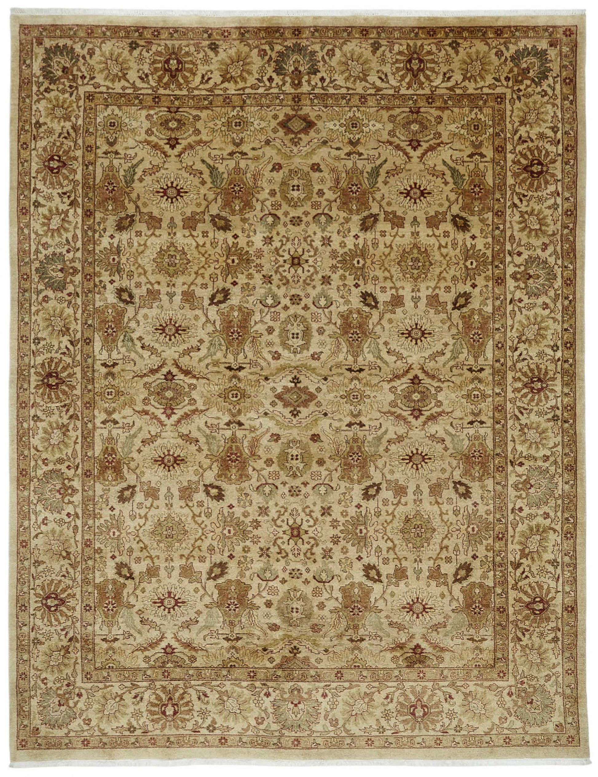 8x10 Hand-Knotted Wool Oushak Rug - 49114