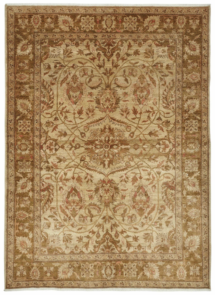 6x8 Hand-Knotted Wool Oushak Rug - 49115