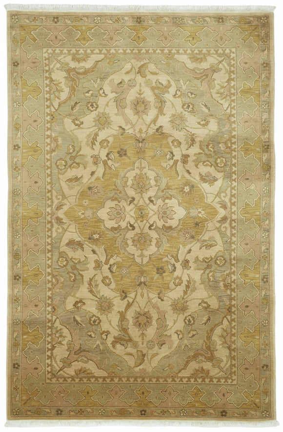 6x9 Hand-Knotted Wool Oushak Rug - 49116