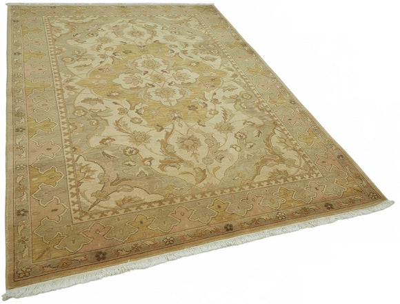 6x9 Hand-Knotted Wool Oushak Rug - 49116
