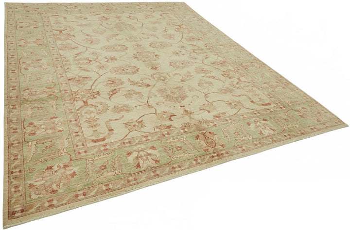 8x10 Hand-Knotted Wool Oushak Rug - 49117
