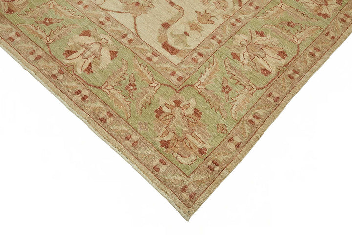 8x10 Hand-Knotted Wool Oushak Rug - 49117