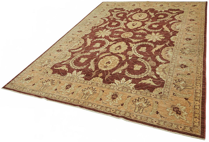 7x9 Hand-Knotted Wool Oushak Rug - 49122