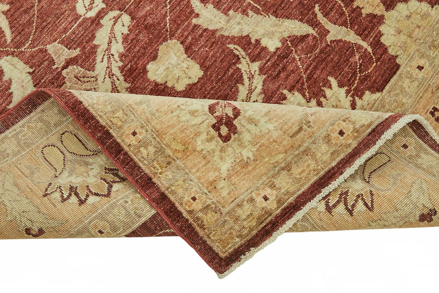 7x9 Hand-Knotted Wool Oushak Rug - 49122