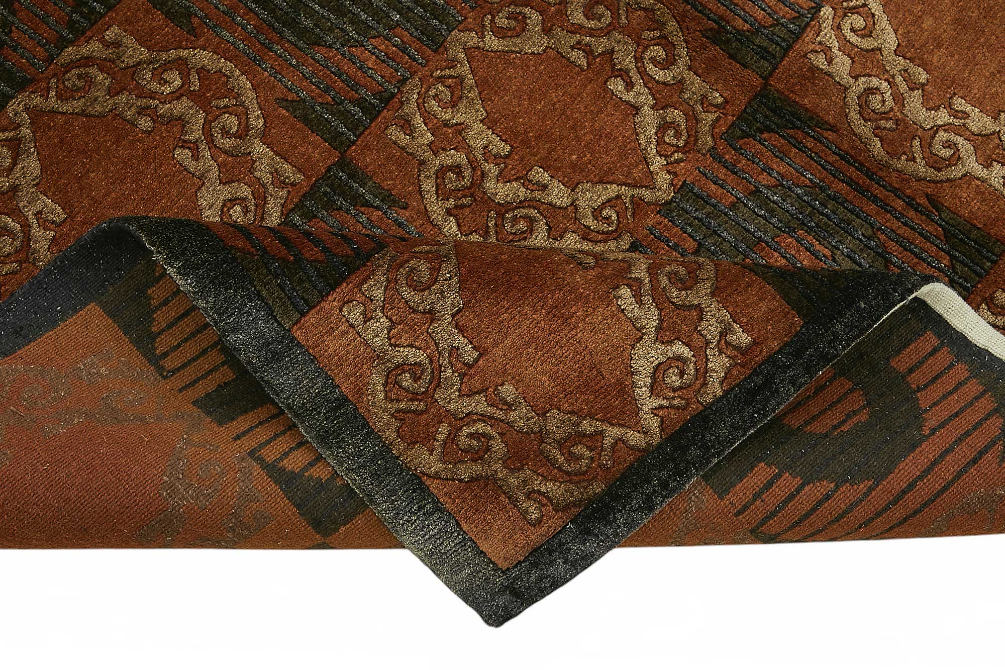 6x9 Hand-Knotted Wool Oushak Rug - 49123