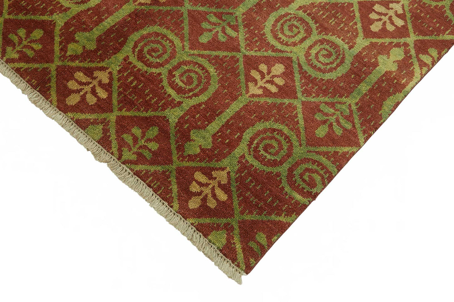 5x8 Hand-Knotted Wool Oushak Rug - 49124