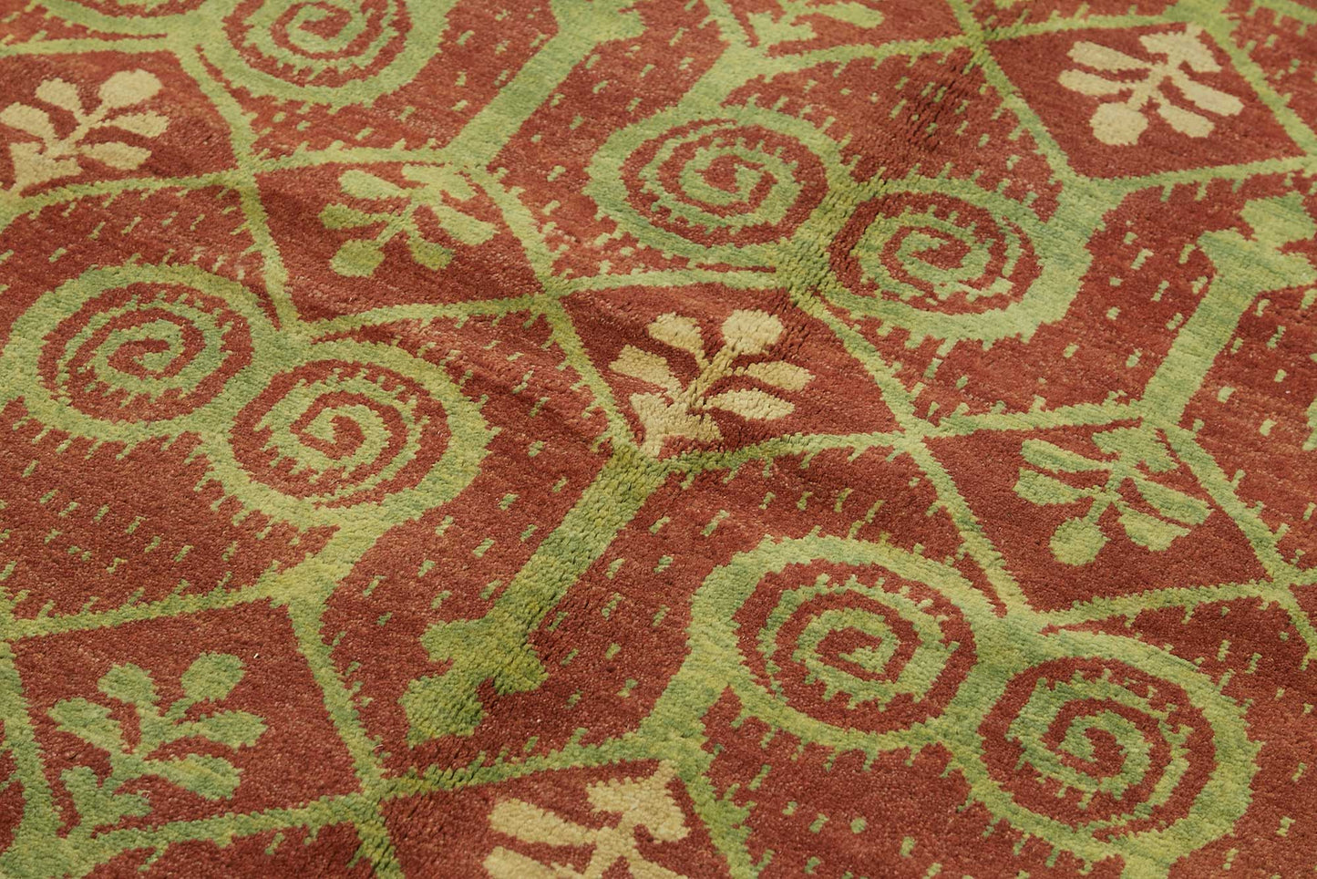 5x8 Hand-Knotted Wool Oushak Rug - 49124