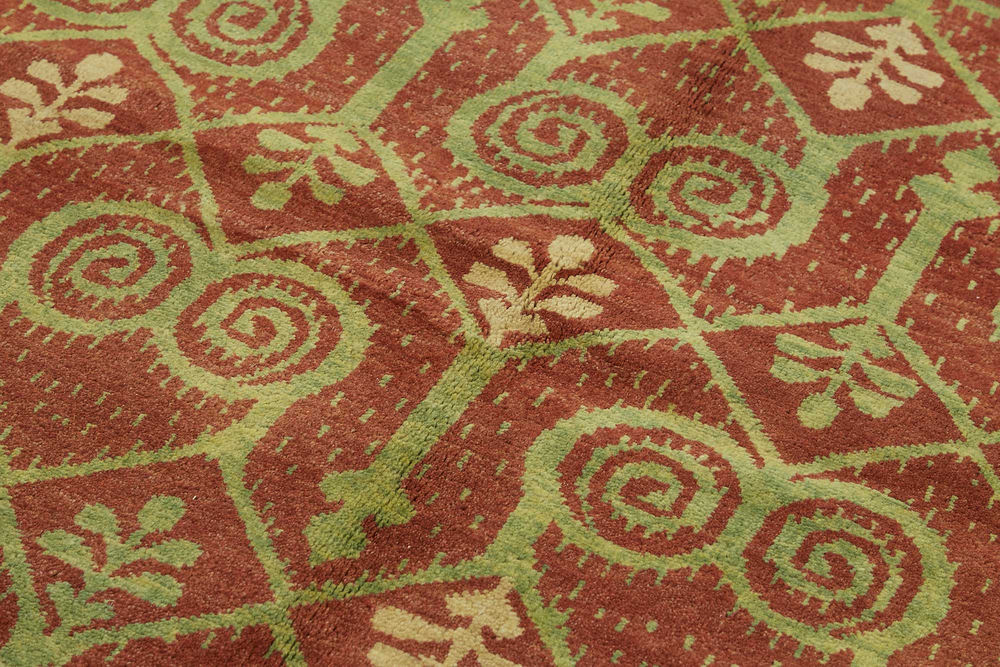 5x8 Hand-Knotted Wool Oushak Rug - 49124