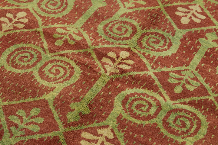 5x8 Hand-Knotted Wool Oushak Rug - 49124