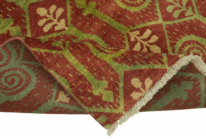 5x8 Hand-Knotted Wool Oushak Rug - 49124