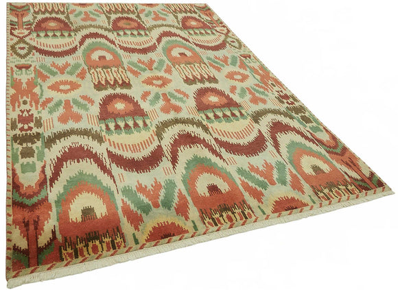 6x9 Multicolor Oushak Rug - 49125