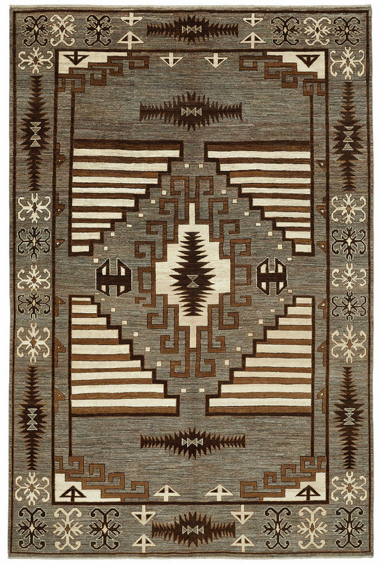 6x10 Hand-Knotted Wool Oushak Rug - 49126