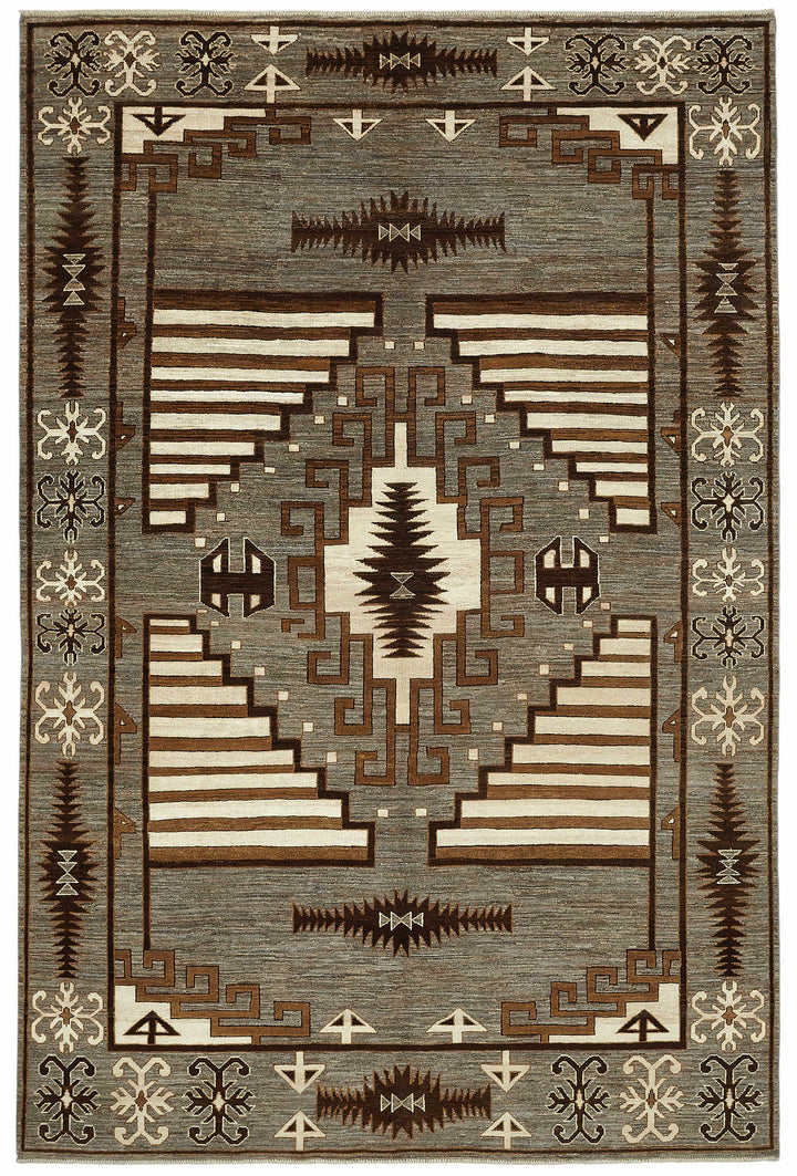6x10 Hand-Knotted Wool Oushak Rug - 49126