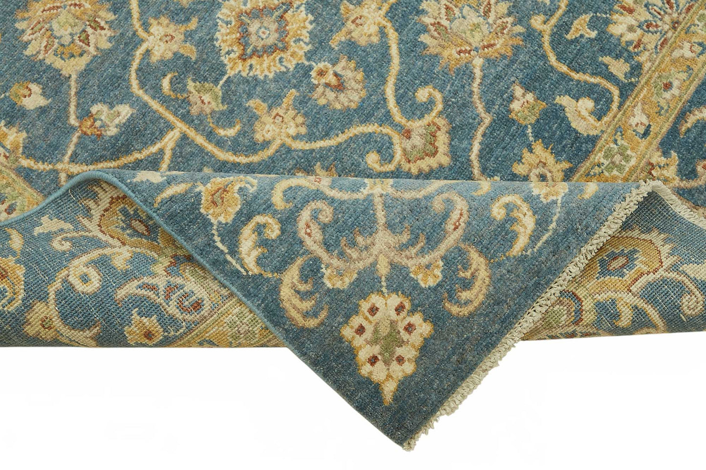 8x10 Hand-Knotted Wool Oushak Rug - 49127