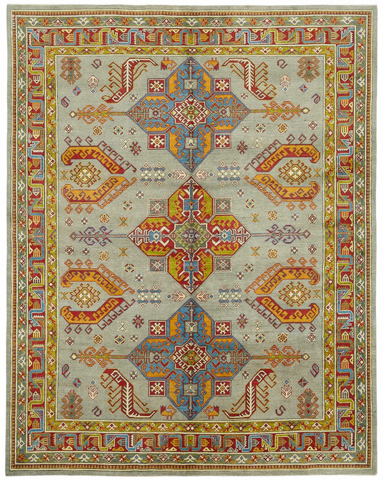 8x10 Hand-Knotted Wool Oushak Rug - 49128
