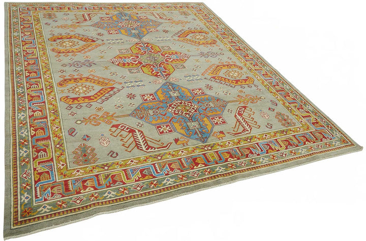 8x10 Hand-Knotted Wool Oushak Rug - 49128