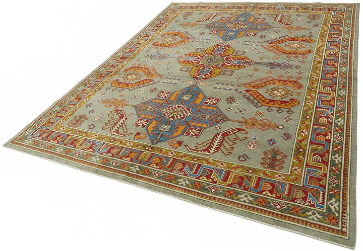 8x10 Hand-Knotted Wool Oushak Rug - 49128