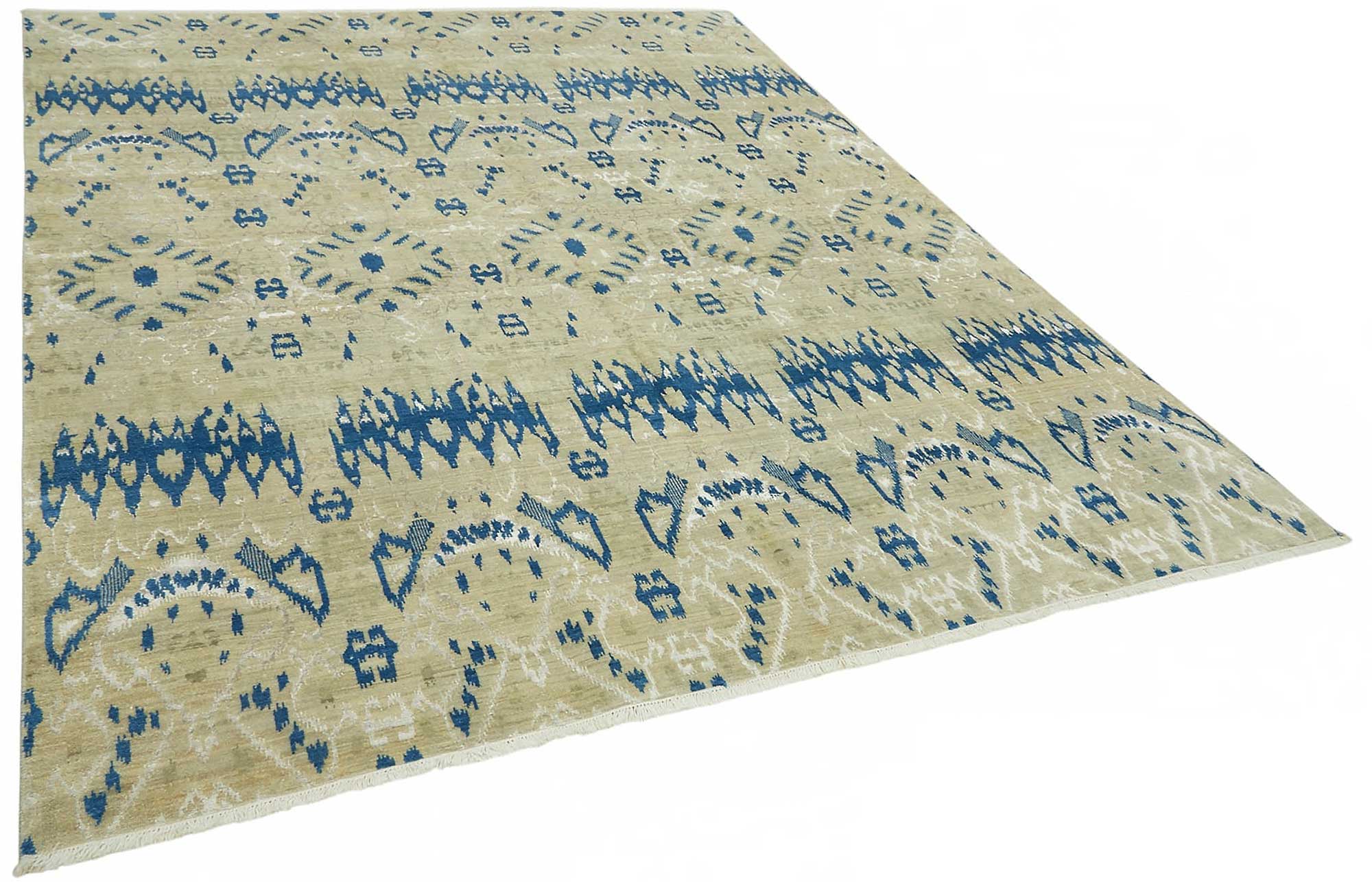 8x10 Hand-Knotted Wool Oushak Rug - 49129