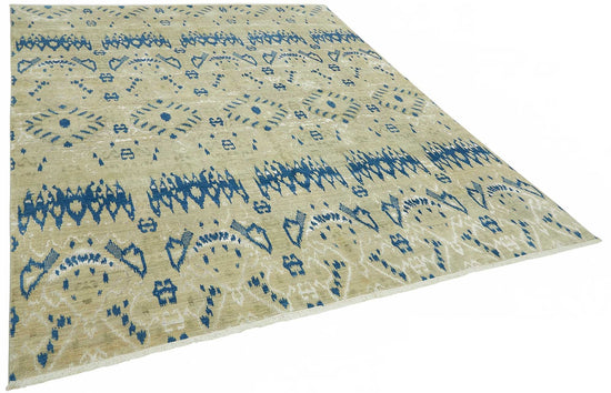 8x10 Hand-Knotted Wool Oushak Rug - 49129