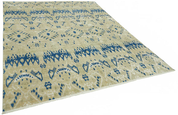 8x10 Hand-Knotted Wool Oushak Rug - 49129