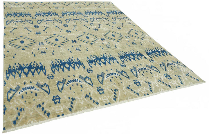 8x10 Hand-Knotted Wool Oushak Rug - 49129