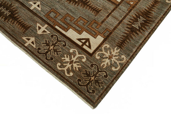 7x10 Hand-Knotted Wool Oushak Rug - 49131