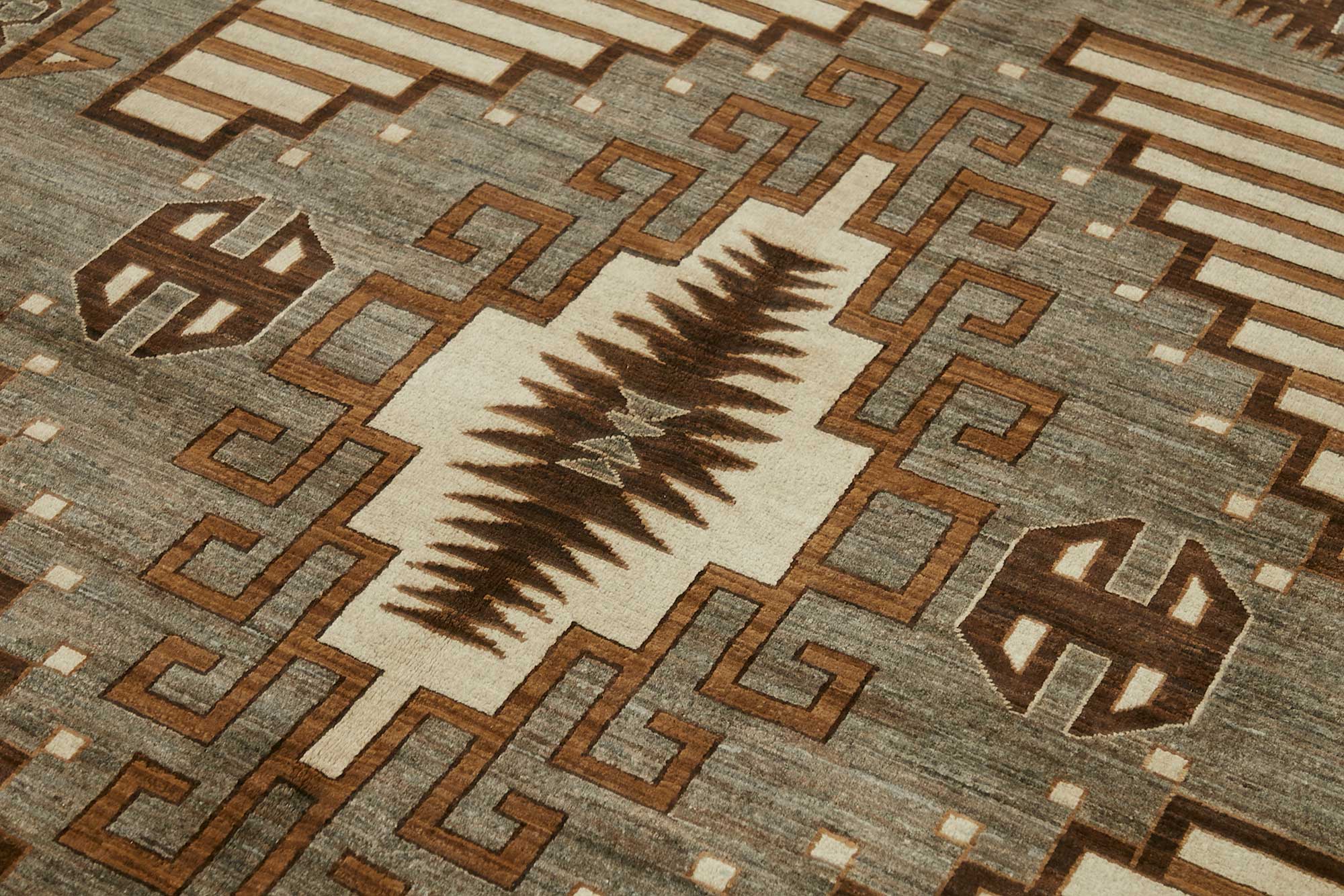 7x10 Hand-Knotted Wool Oushak Rug - 49131