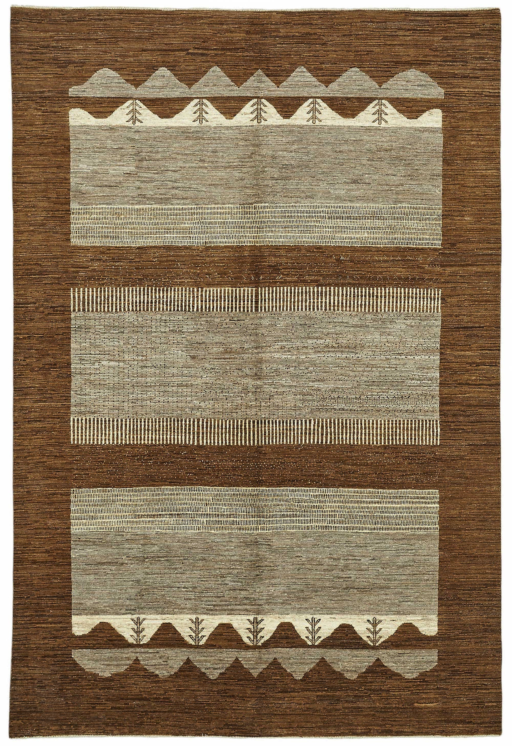 6x10 Hand-Knotted Wool Oushak Rug - 49132