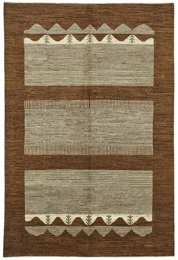 6x10 Hand-Knotted Wool Oushak Rug - 49132