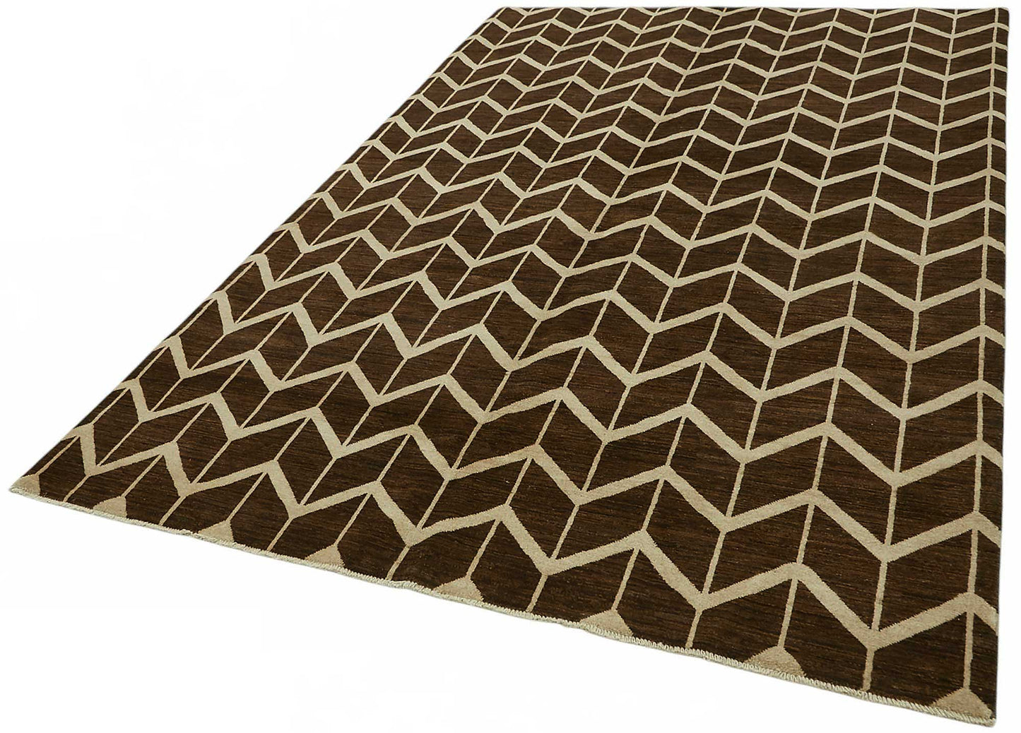 6x10 Hand-Knotted Wool Oushak Rug - 49133