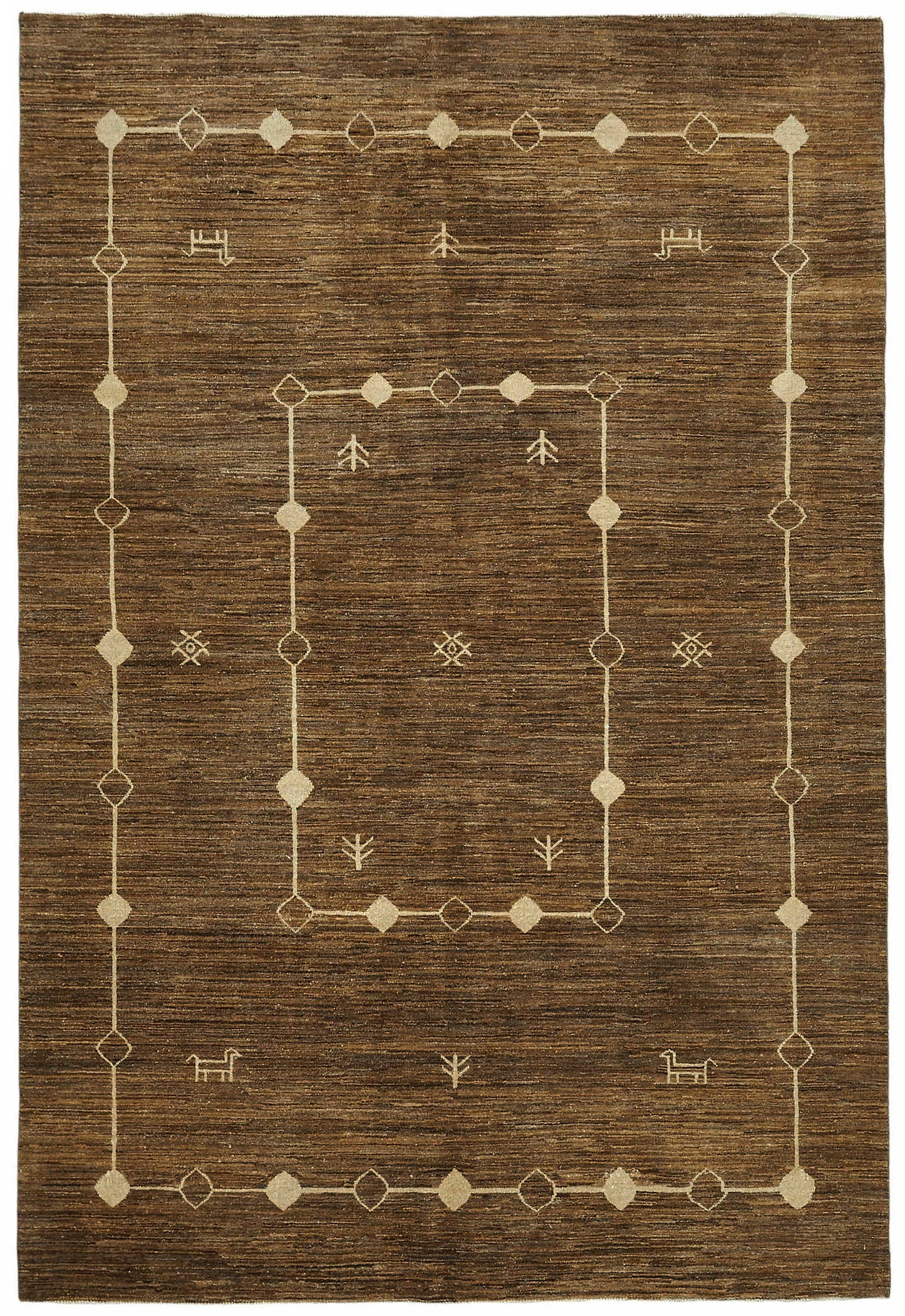 7x10 Hand-Knotted Wool Oushak Rug - 49134
