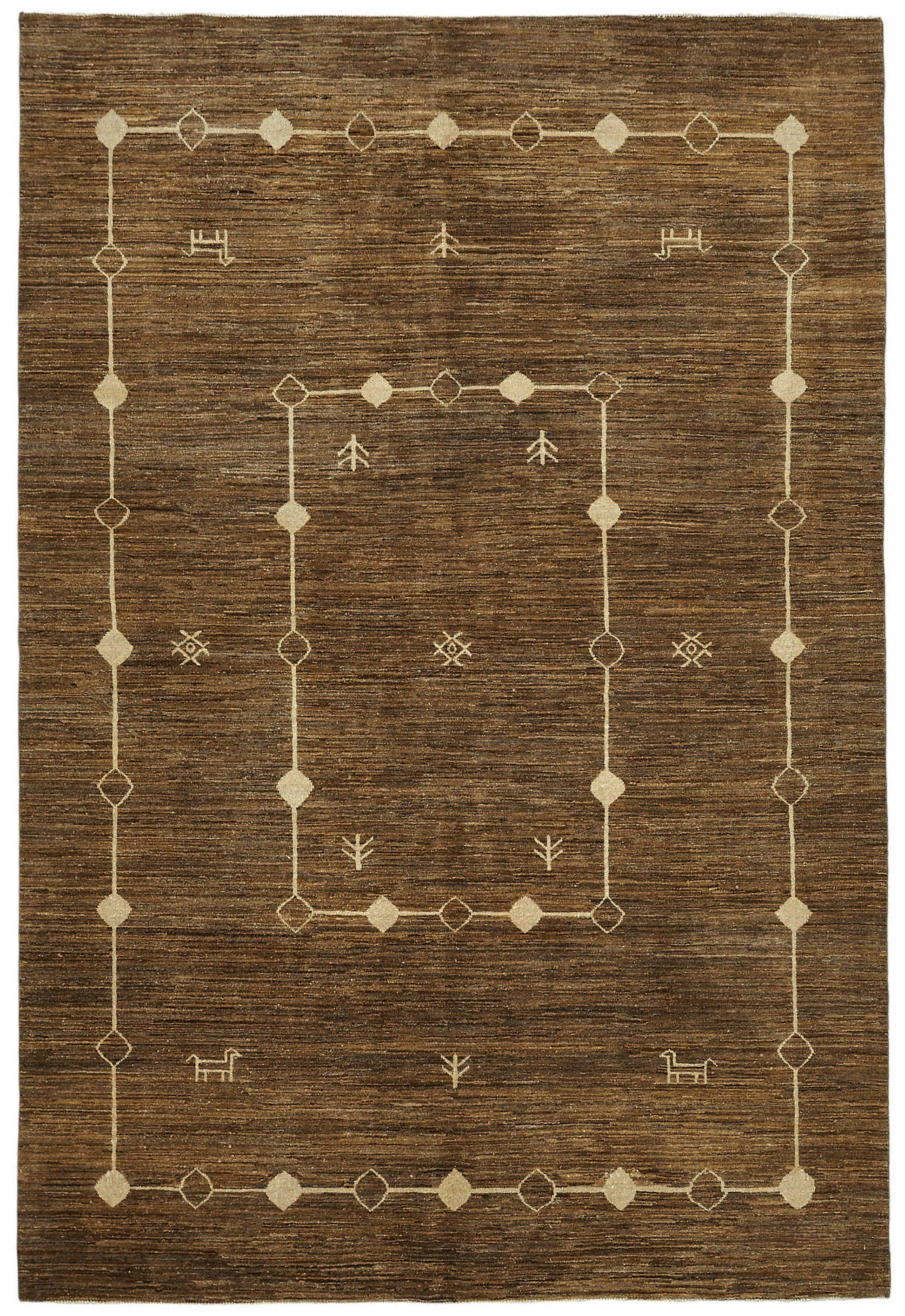 7x10 Hand-Knotted Wool Oushak Rug - 49134