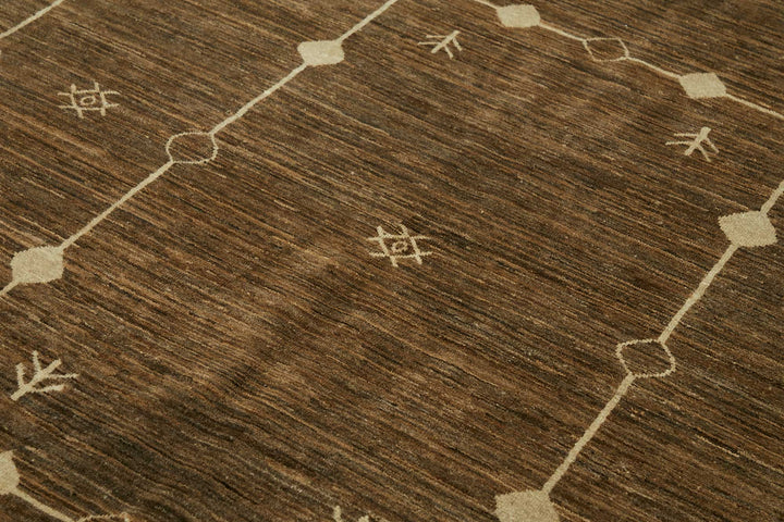 7x10 Hand-Knotted Wool Oushak Rug - 49134