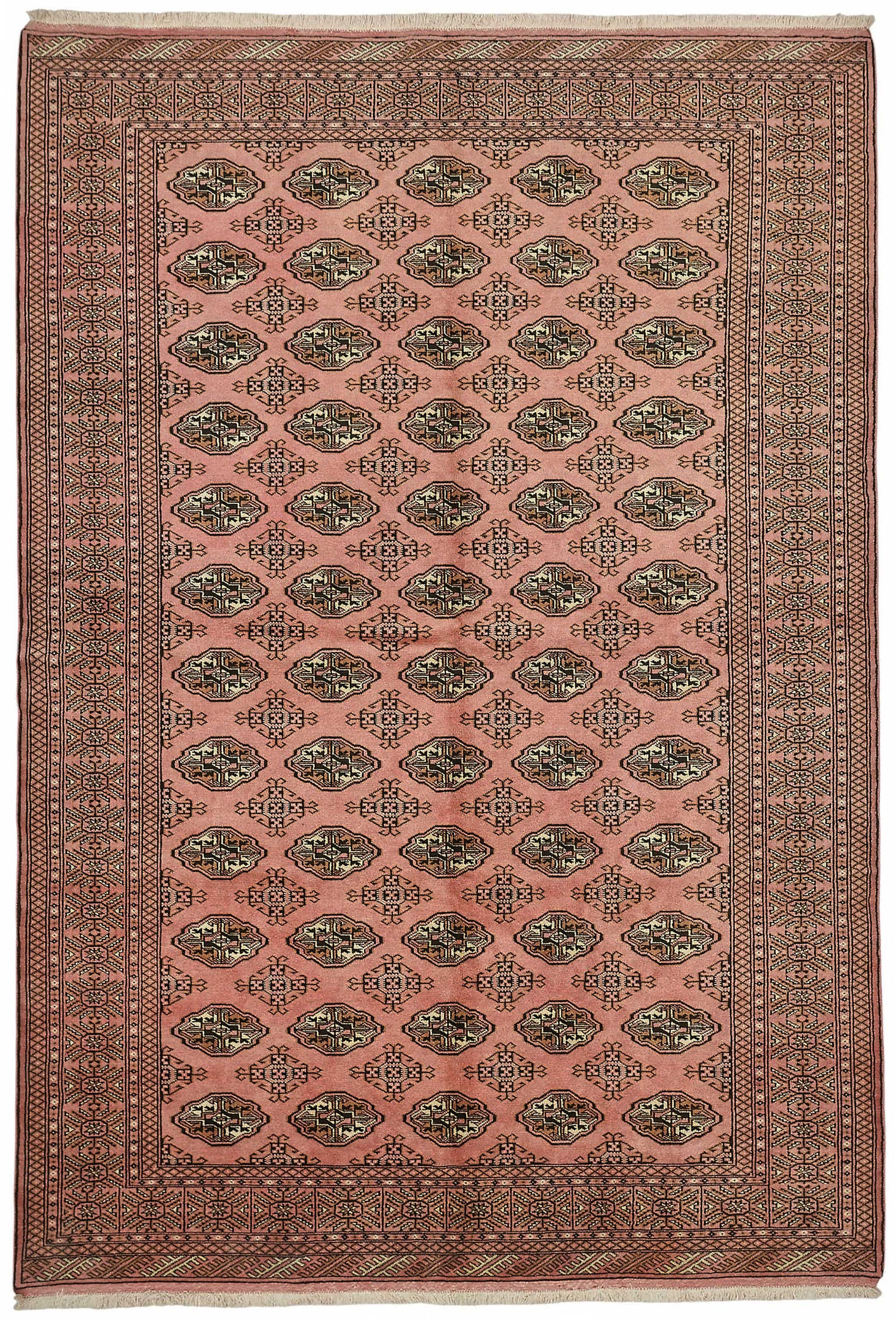 7x9 Hand-Knotted Wool Oushak Rug - 49136