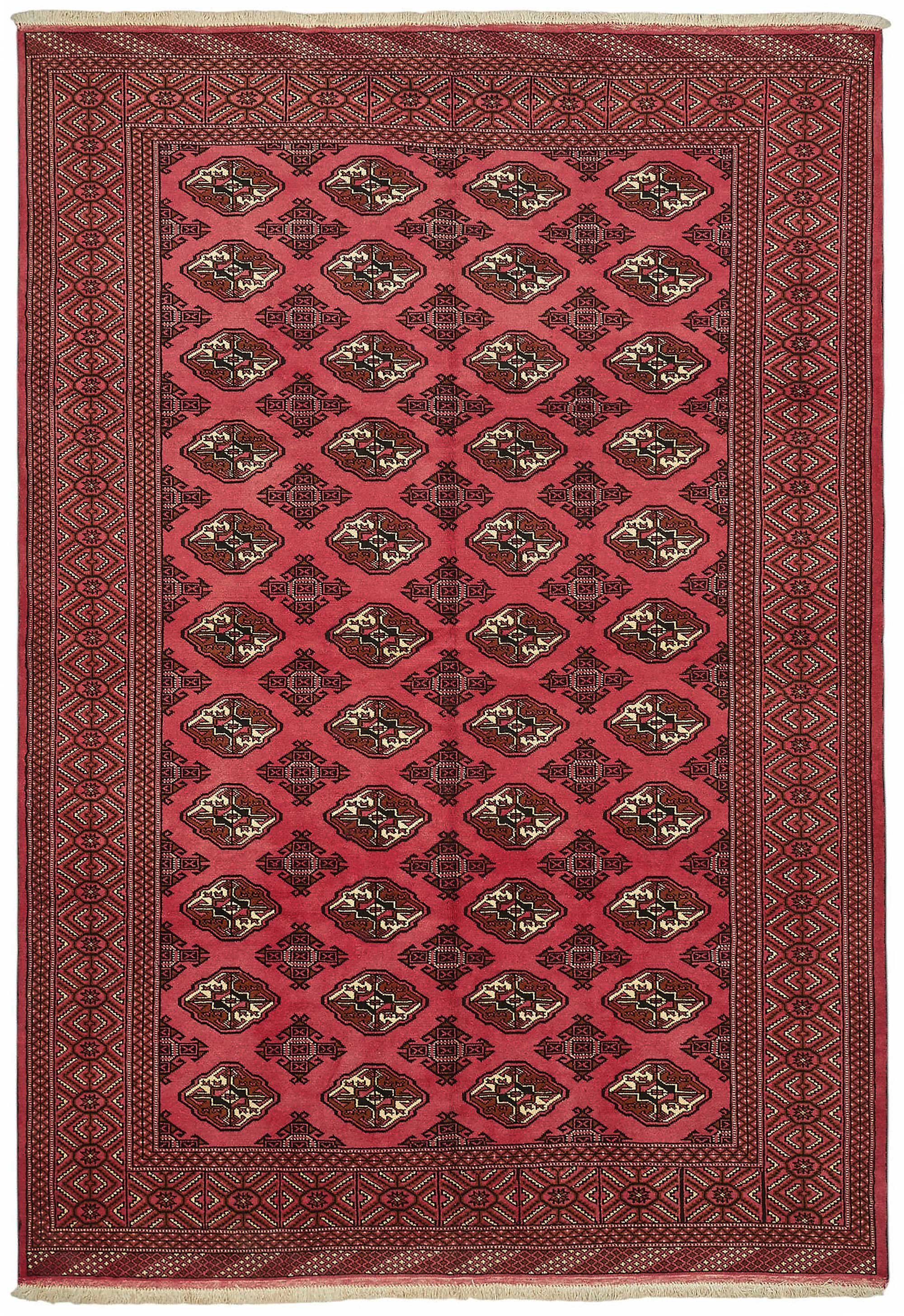 7x9 Hand-Knotted Wool Oushak Rug - 49138