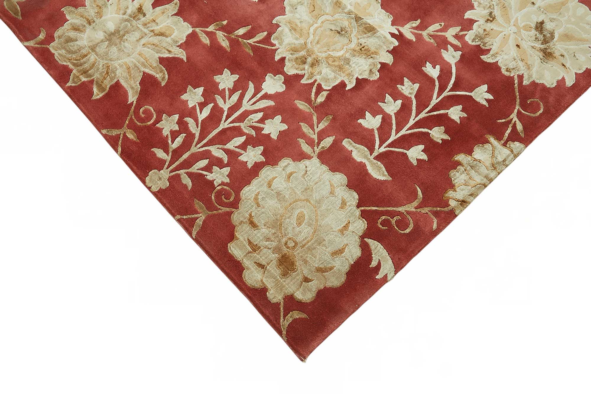 8x10 Hand-Knotted Wool Oushak Rug - 49139