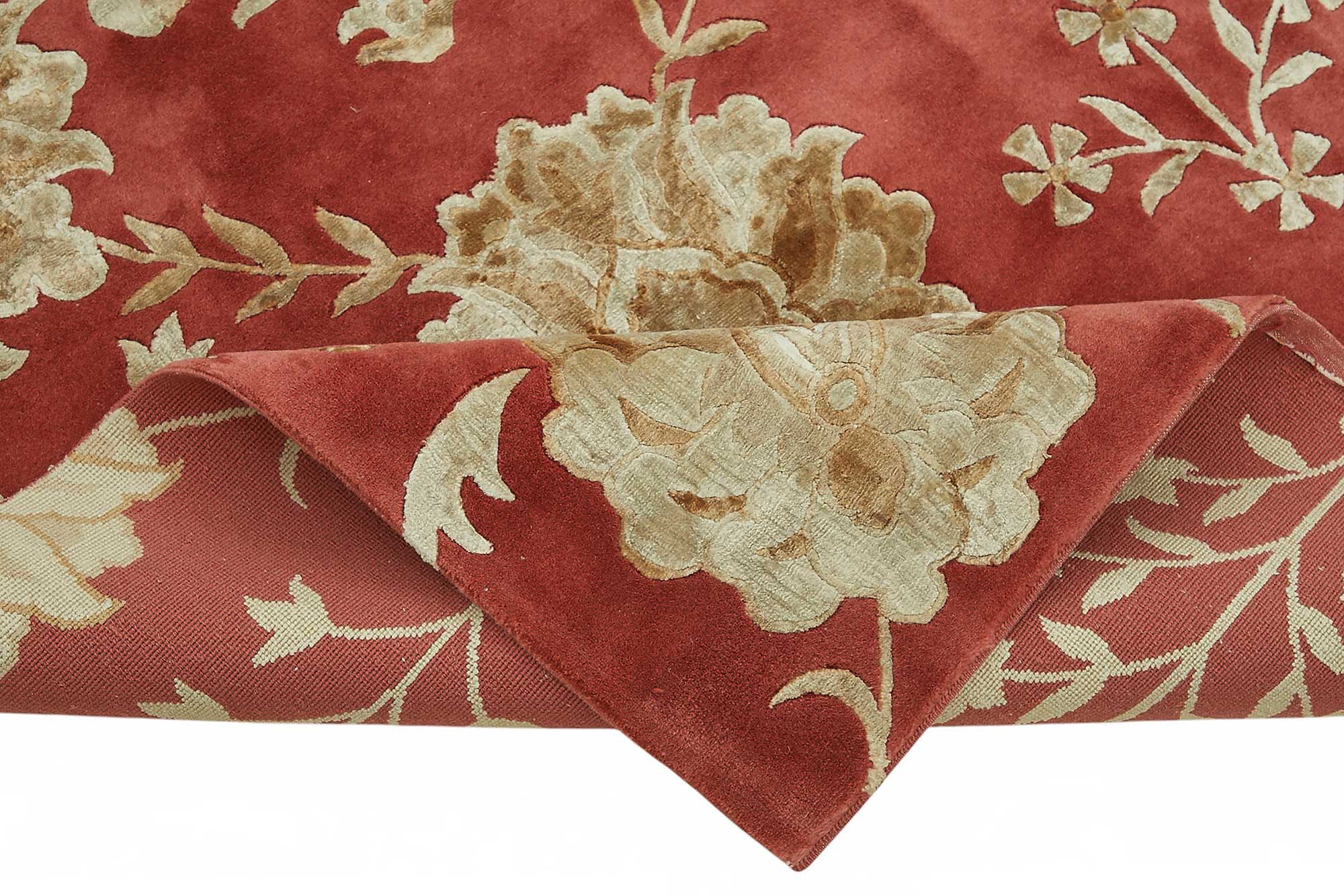 8x10 Hand-Knotted Wool Oushak Rug - 49139