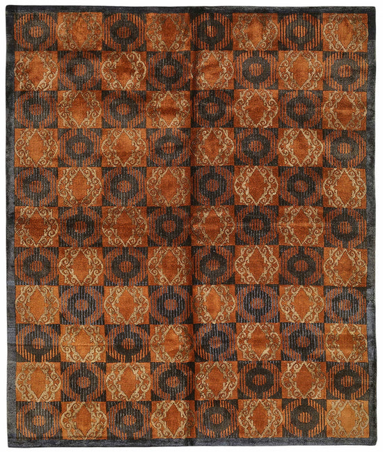 8x10 Hand-Knotted Oushak Rug - 49140