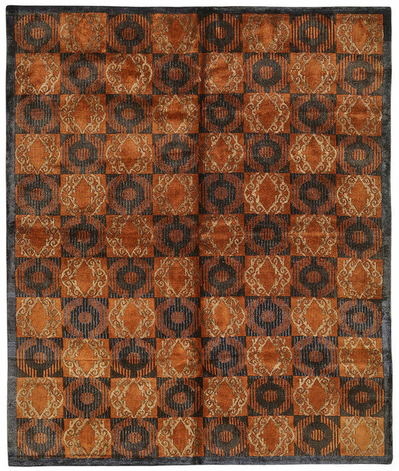 8x10 Hand-Knotted Oushak Rug - 49140