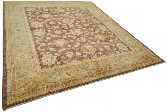 8x10 Hand-Knotted Wool Oushak Rug - 49145