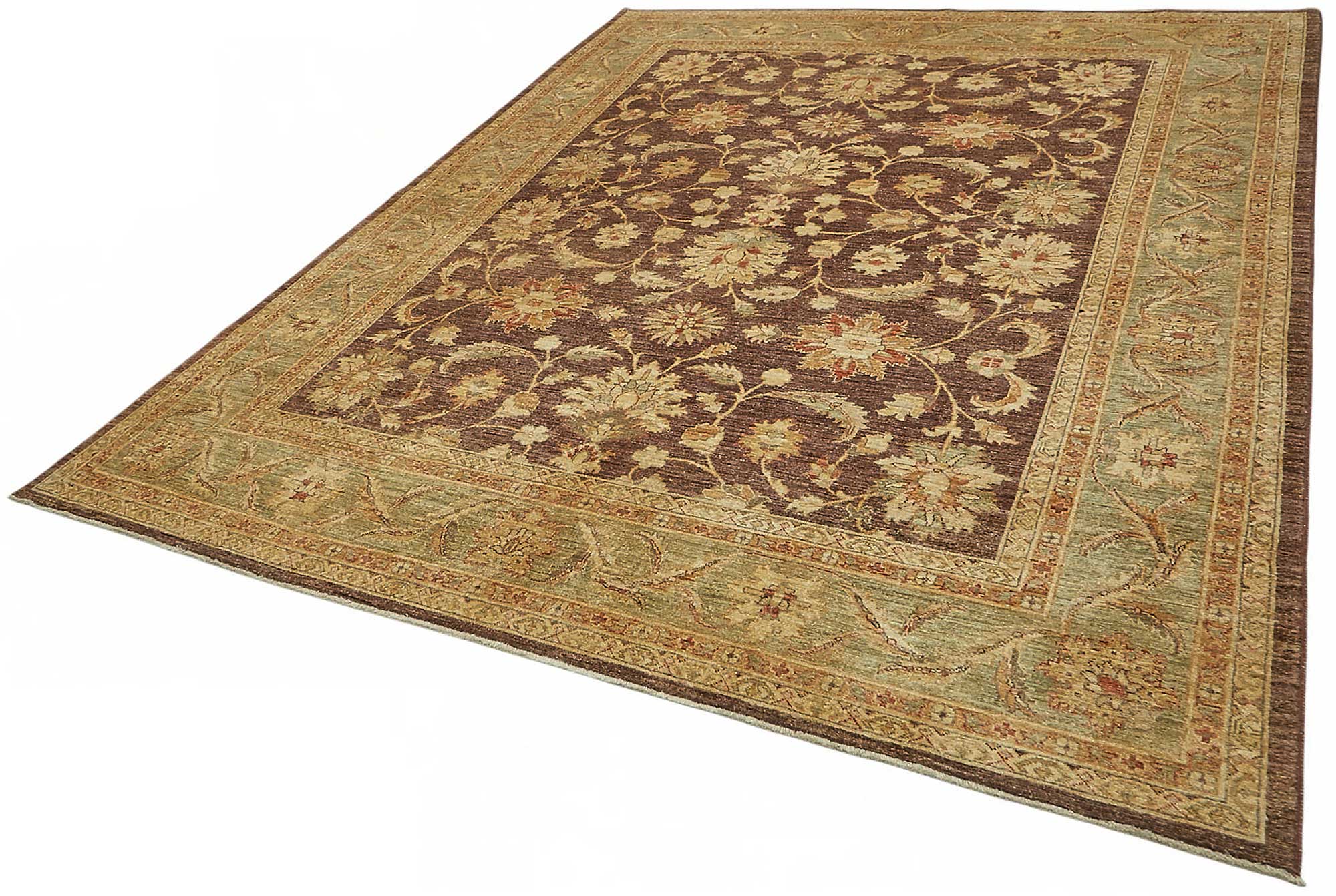 8x10 Hand-Knotted Wool Oushak Rug - 49145