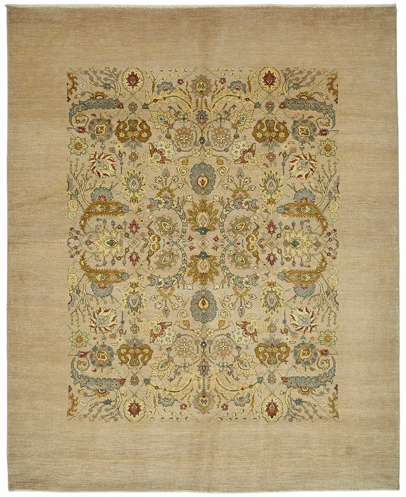 8x10 Hand-Knotted Wool Oushak Rug - 49146